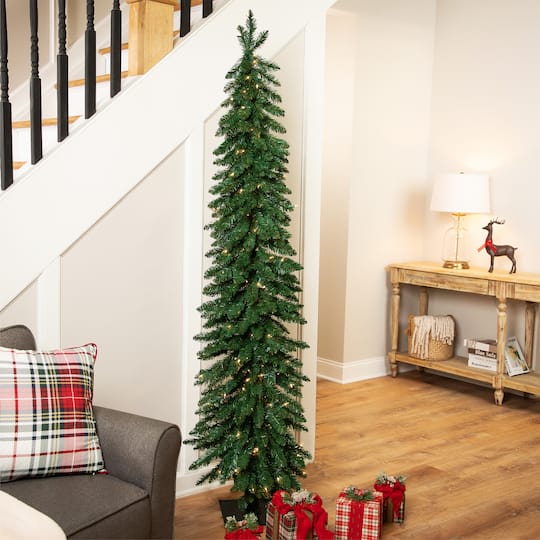 6ft. Pre-Lit Alpine Artificial Christmas Tree, Clear Lights